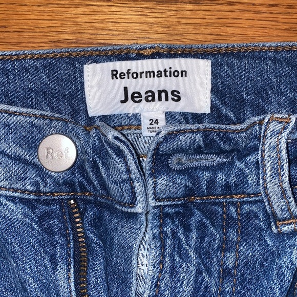 Reformation Liza High Rise Straight Long Jeans. Size 24 - Picture 7 of 10